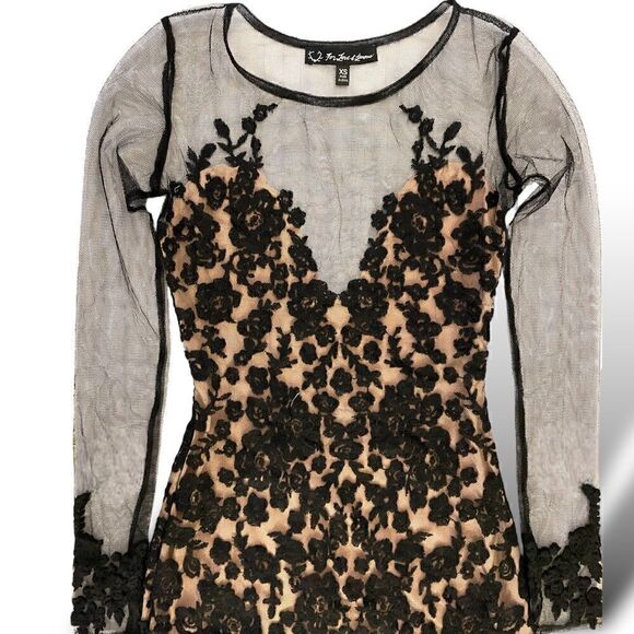 FOR LOVE & LEMONS Lace & Mesh Dress |Size: XS| - Picture 8 of 13